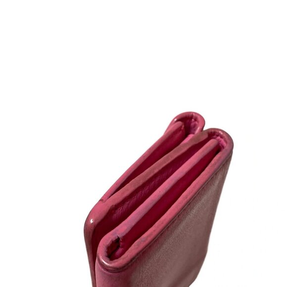 Auth BALENCIAGA Papier Mini Wallet 391446 Pink Leather - Trifold Wallet - Picture 5 of 10